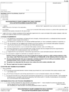 Form FL 325 Download Fillable PDF Or Fill Online Declaration Of Court