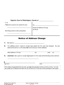 Form FL All Family120 Download Printable PDF Or Fill Online Notice Of