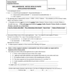 Form Fl004 Declaration Re Notice Upon Ex Parte Application For