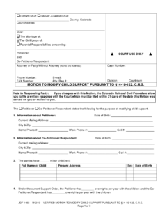 Form JDF1403 Download Printable PDF Or Fill Online Motion To Modify