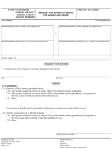 Form MC114 Download Fillable PDF Or Fill Online Request For Review Of