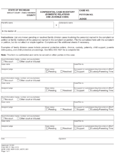 Form MC21 Download Fillable PDF Or Fill Online Confidential Case