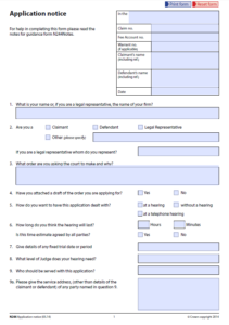 Form N244 Application Notice For County Court Eg Set aside amend