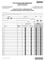 Form NHJB 2941 P Download Fillable PDF Or Fill Online Probate Estate 