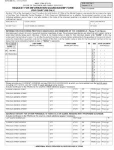 Form OCFS 3909 Download Printable PDF Or Fill Online Request For