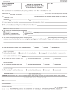 Form PC663 Download Fillable PDF Or Fill Online Report Of Guardian On