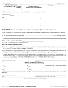 Form PCA314 Download Fillable PDF Or Fill Online Notice Of Intent To