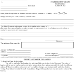 Form SC 001 Download Fillable PDF Or Fill Online Statement Of Claim