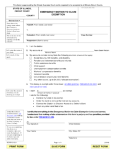 Form SC EM3103 1 Download Fillable PDF Or Fill Online Emergency Motion