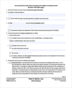 FREE 9 Sample Proof Of Service Forms In PDF MS Word