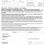 Free Official Form 309A For Individuals Or Joint Debtors Notice Of