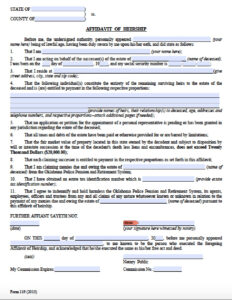 Free Oklahoma Small Estate Affidavit Form PDF Word