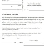 Free South Carolina Summons For Divorce Form PDF Template Form Download