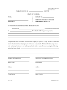 Georgia Probate Creditor Claim Form Fill Online Printable Fillable