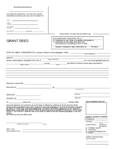 Grant Deed Form Santa Clara County Universal Network