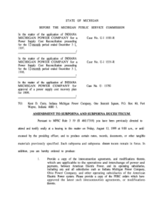 Indiana Subpoena Duces Tecum Edit Fill Print Download Online