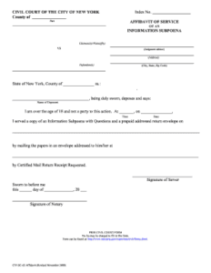 Information Subpoena Ny Need Print Form Fill Out And Sign Printable