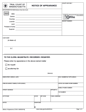 Ma Appearance Fill Online Printable Fillable Blank PdfFiller