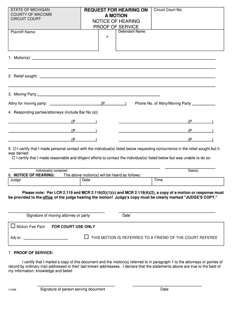 Macomb County Probate Court Forms Fill Out And Sign Printable PDF