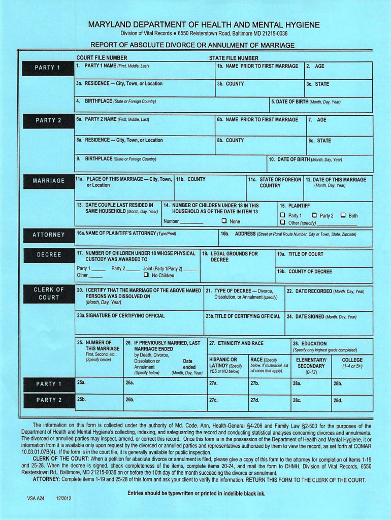 Maryland Department Of Health And Mental Hygiene Form Fill Online 