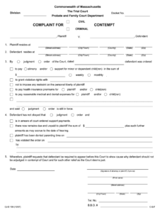 Massachusetts Probate Court Forms Fill Out And Sign Printable PDF