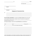 Massachusetts Subpoena Form Editable Fillable Printable Templates