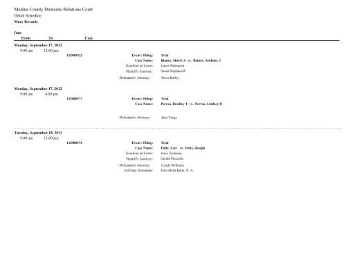 Medina County Domestic Relations Court