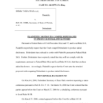 Motion To Compel Production Of Documents Federal Court Fillable Form