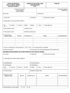 Oakland County Friend Of The Court Fill Online Printable Fillable