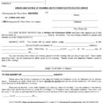 Oklahoma Order And Notice Of Hearing On Petition For Protective Order