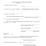 OR Form 1 Petition For Name Change Adult Complete Legal Document