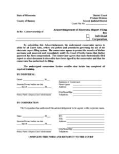 Power Of Attorney Form Manitoba Acknowledgment Of Service Form