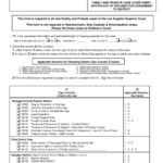 Printable Family Law Cover Sheet Los Angeles Templates To Submit Online