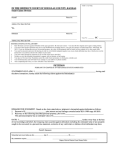 Printable Small Claims Forms Ks Fill Online Printable Fillable