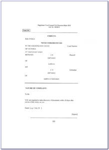 Qld Magistrates Court Affidavit Template