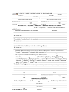 Restraining Order Maryland Fill And Sign Printable Template Online