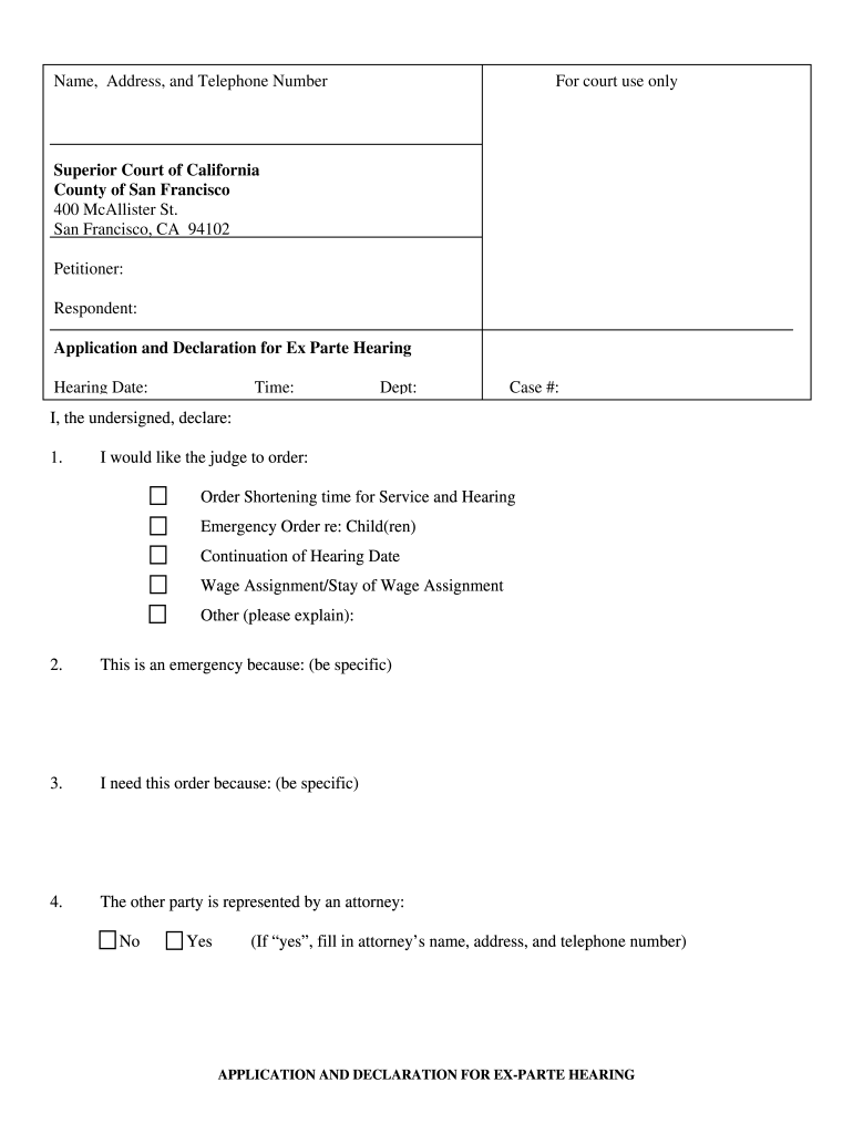 Sfsuperiorcourt Fill Out And Sign Printable PDF Template SignNow