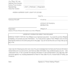 Simple Affidavit Of Financial Information Fill Online Printable