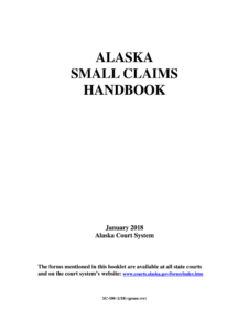 Small Claims Court Alaska Fill Online Printable Fillable Blank