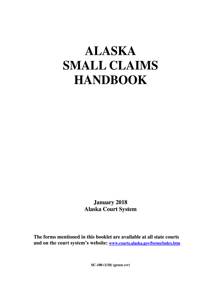 Small Claims Court Alaska Fill Online Printable Fillable Blank 