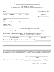 Small Claims Court Forms Fill Out And Sign Printable PDF Template