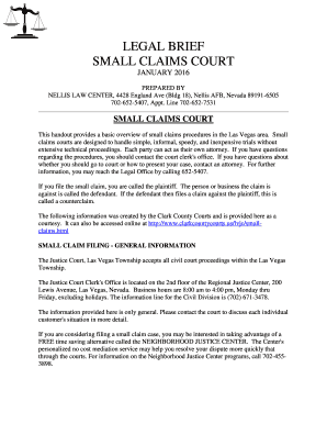 Small Claims Court Forms Pdf