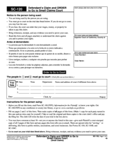 Small Claims Forms California Fill Online Printable Fillable Blank