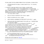 Small Claims Instructions Superior Court Of California Printable Pdf