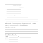 Subpoena District Court Of Johnson County Kansas Printable Pdf Download