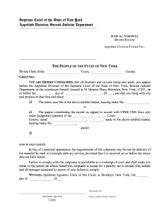 Subpoena Duces Tecum Fill Online Printable Fillable Blank PDFfiller