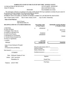 Suffolk County Surrogate S Court Filing Fees Fillable Printable