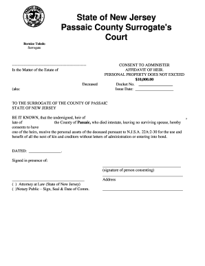 Suffolk County Surrogate S Court Filing Fees Fillable Printable 