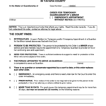 Temporary Guardianship Agreement Forms And Templates Fillable