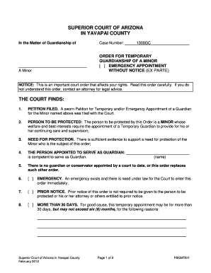 Temporary Guardianship Agreement Forms And Templates Fillable 